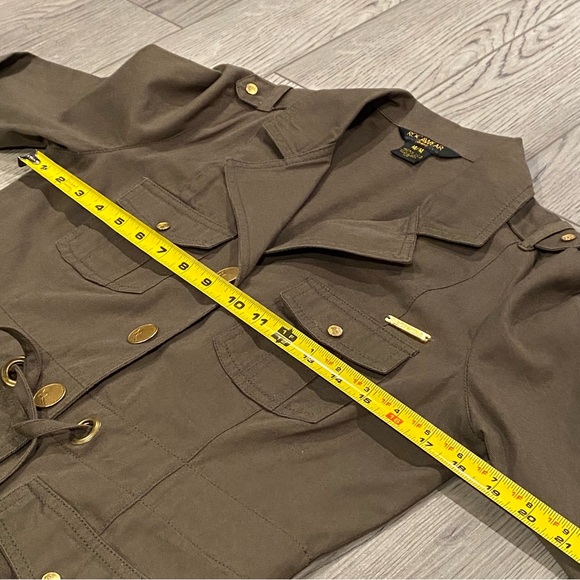 Vintage ROCAWEAR Army Green Military Style Jacket Women's Size M Gold Buttons - Picture 12 of 16